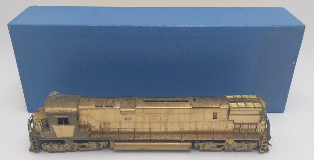 Alco Models D-139 HO BRASS C-628 High Hood Diesel Locomotive - Unpainted VG/Box