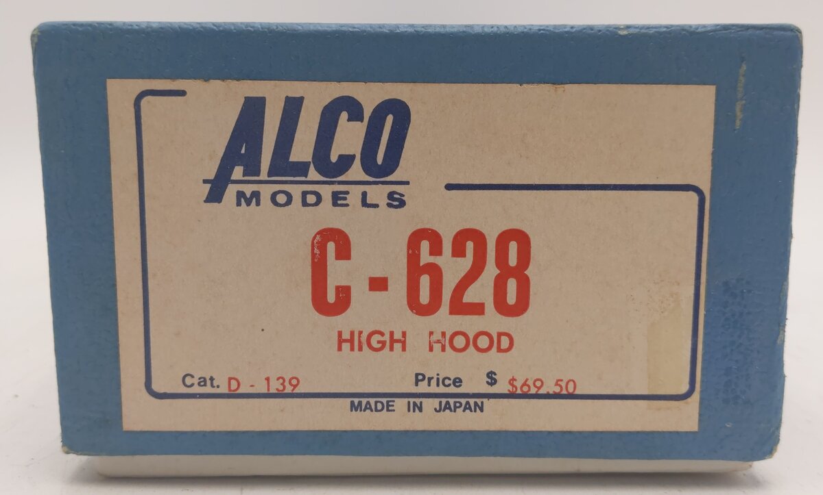 Alco Models D-139 HO BRASS C-628 High Hood Diesel Locomotive - Unpainted VG/Box