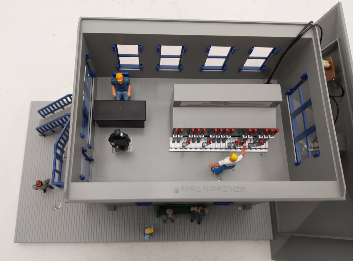 MTH 30-9011 O Gauge Gray & Blue Switch Tower EX/Box