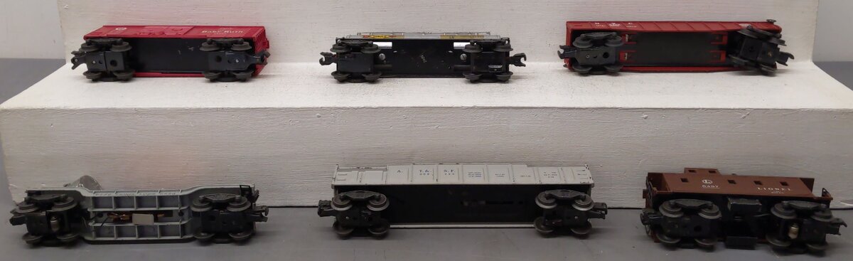 Lionel Vintage O Gauge Freight Cars #6520,356225,2465,X6014,6462,6457 [6] VG