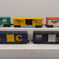 Lionel O Gauge Boxcars: 6-9211, 6-9767, 6-9860, 6-9600, 6-9604 [5] VG