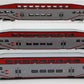 Athearn 10168 N Scale Caltrain Bombardier Control Coach Car 3 Pack EX/Box