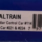 Athearn 10168 N Scale Caltrain Bombardier Control Coach Car 3 Pack EX/Box
