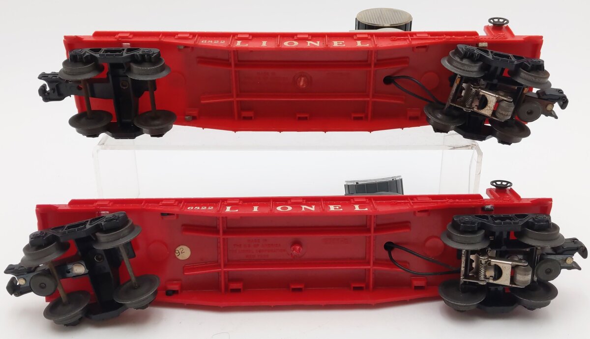 Lionel 6822 Vintage O Night Crew Searchlight Cars [2] VG
