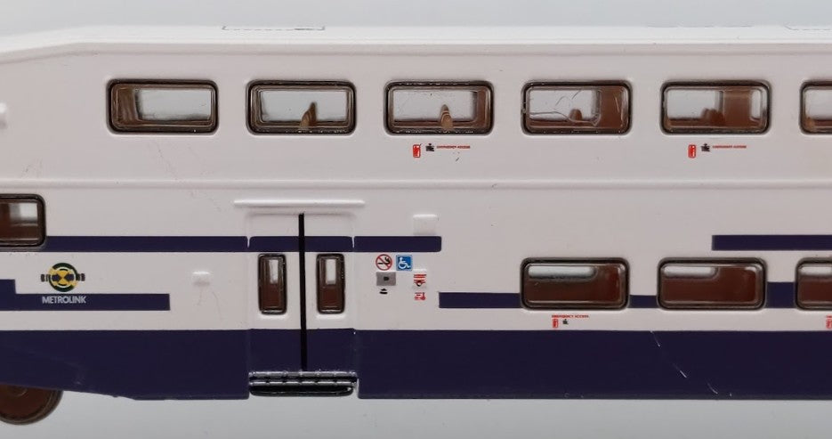 Athearn 10160 N Scale Bombardier Control Car #630 Bombardier Coachs #187 & 202 VG/Box