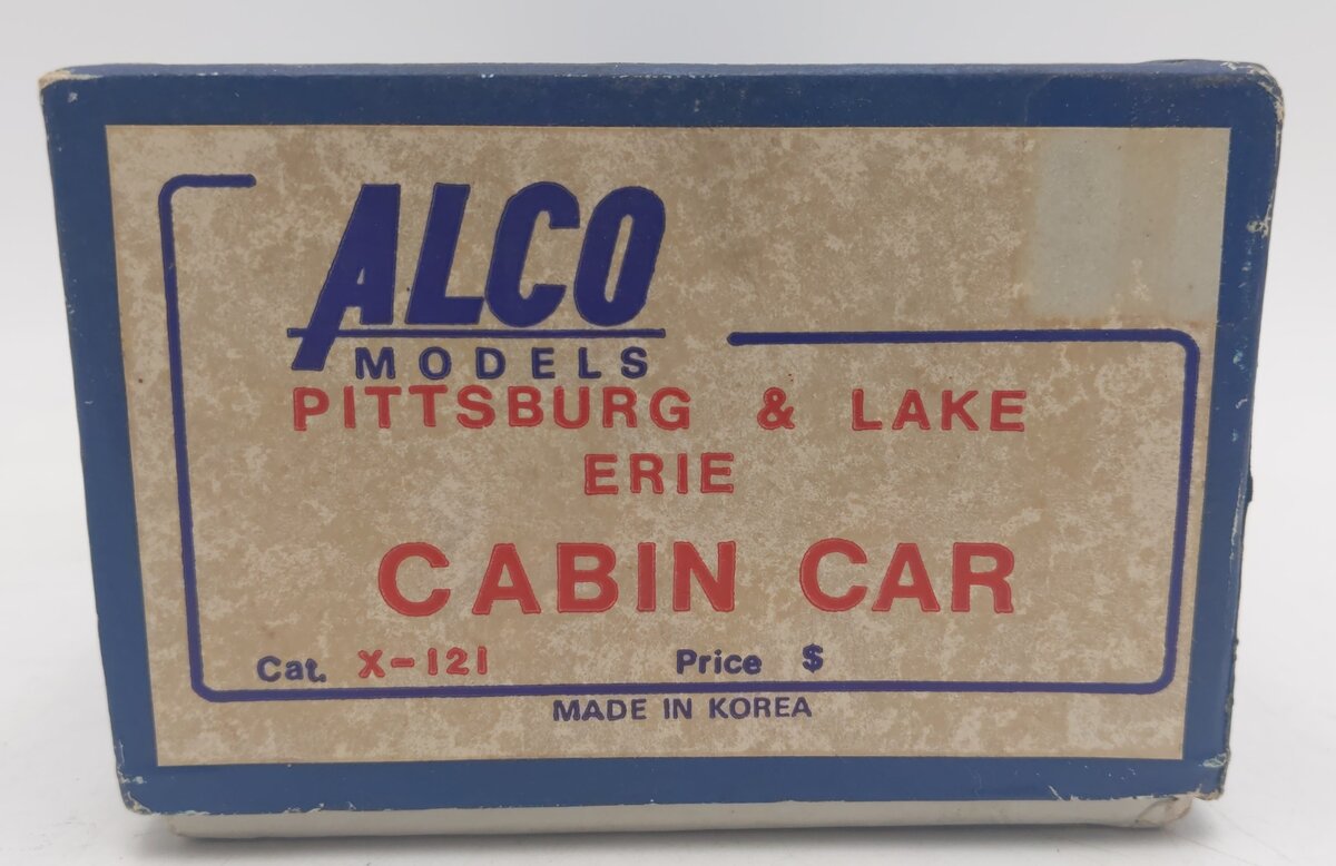 Alco Models X-121 HO Scale BRASS Pittsburgh & Lake Erie Cabin Car VG/Box