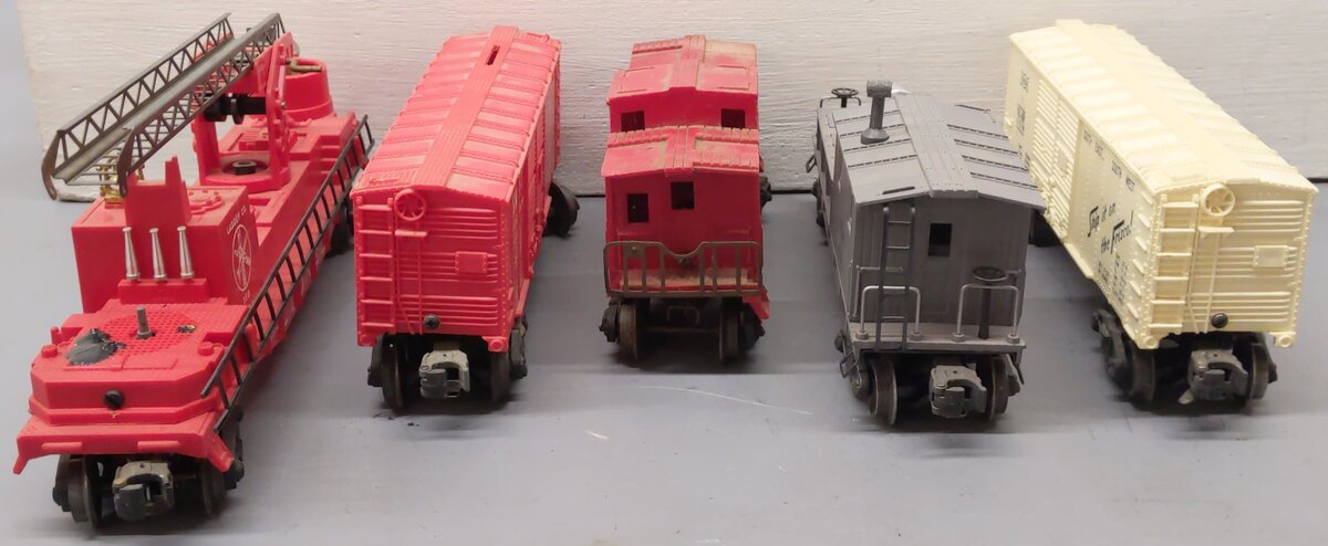 Lionel Vintage O Gauge Freight Cars: 6007, 3512, 6014, 6420, 6050 [5] VG
