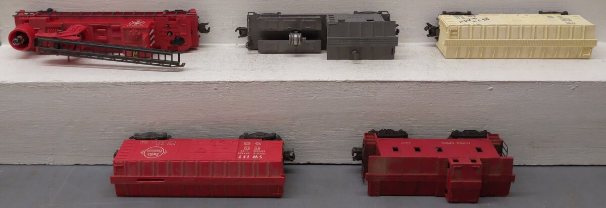 Lionel Vintage O Gauge Freight Cars: 6007, 3512, 6014, 6420, 6050 [5] VG