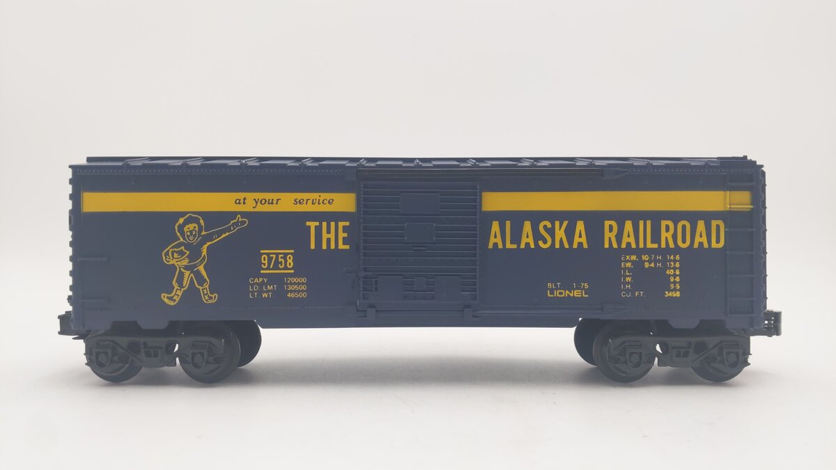 Lionel 6-9758 O Gauge Alaska Railroad Boxcar EX/Box