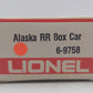 Lionel 6-9758 O Gauge Alaska Railroad Boxcar EX/Box
