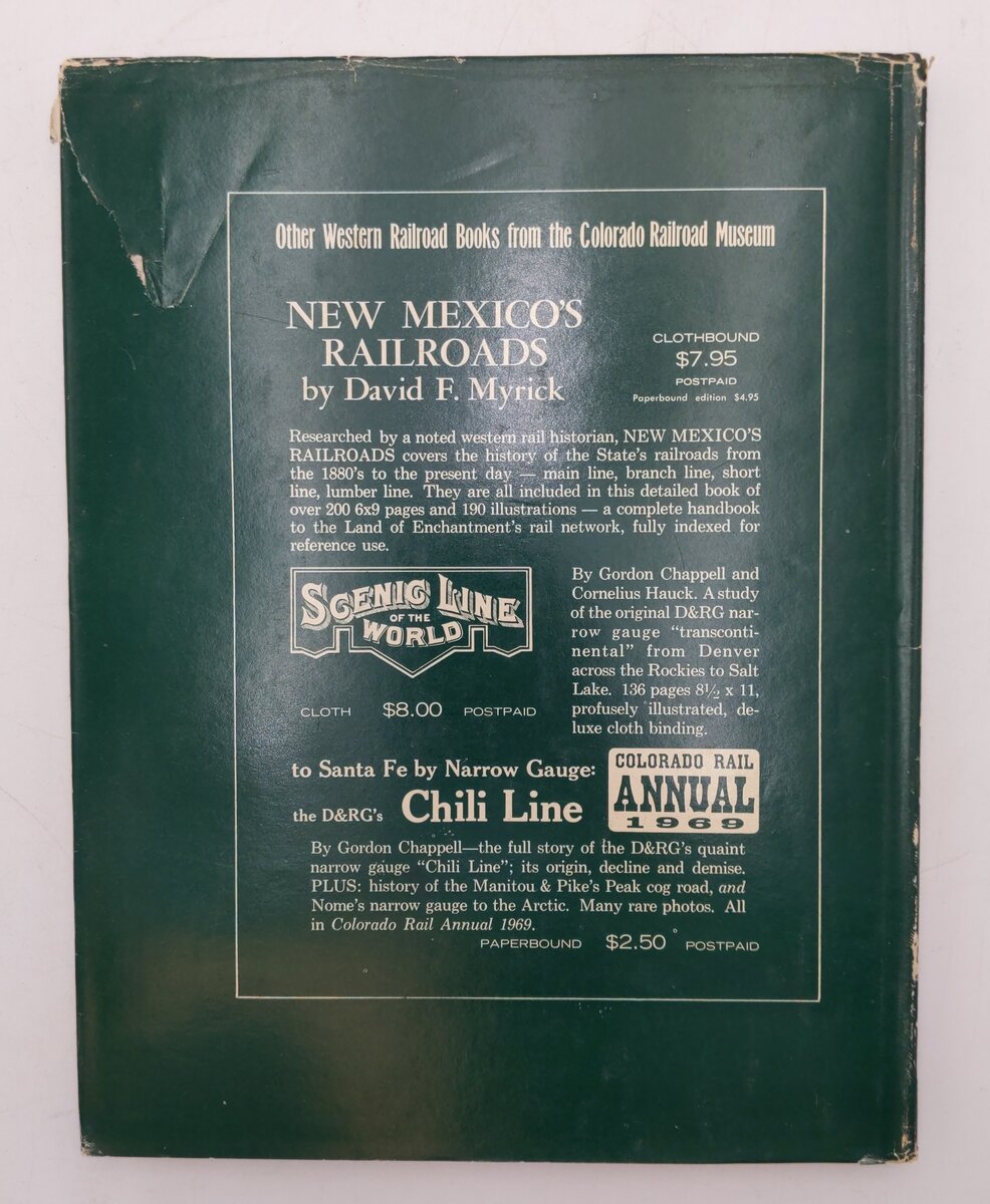 Logging Along the Denver & Rio Grande Hardcover Book By Gordon S. Chappel