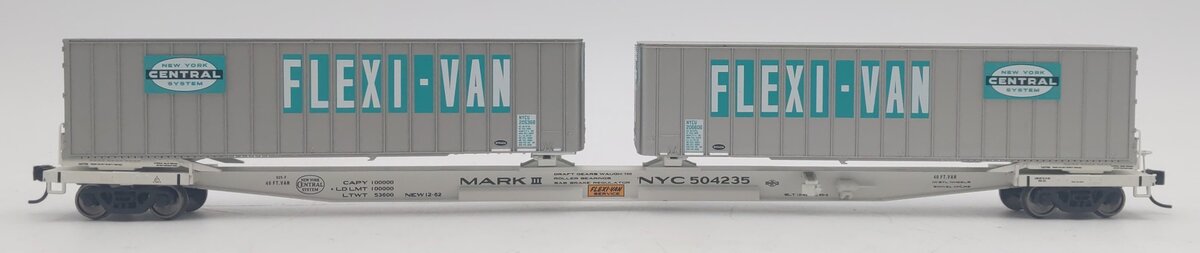 Walthers 932-40852 NYC Flexi-Van Car with Trailers #504235 LN