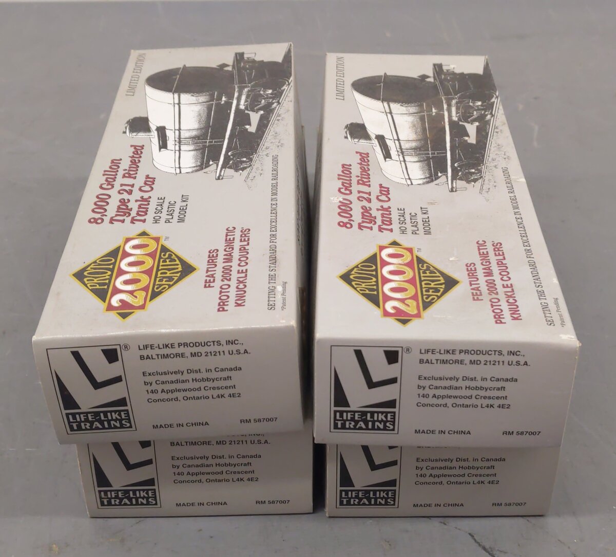 Proto 2000 Assorted HO Scale Tank Car Kits [4] EX/Box