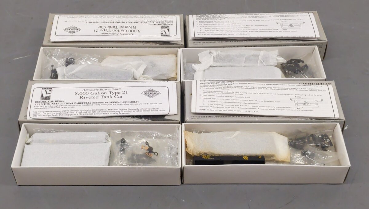Proto 2000 Assorted HO Scale Tank Car Kits [4] EX/Box