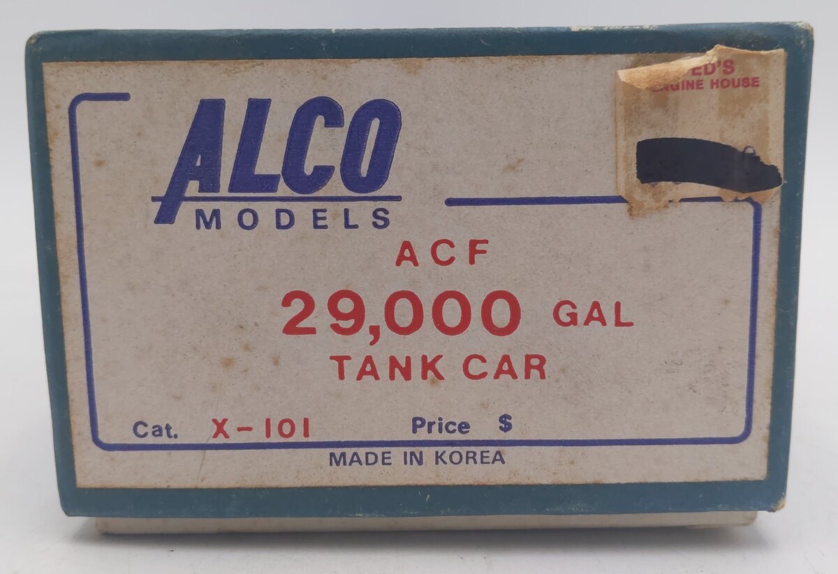 Alco Models X-101 BRASS ACF 29,000 Gallon Tank Car EX/Box
