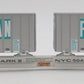 Walthers 932-40852 NYC Flexi-Van Car with Trailers #504235 EX