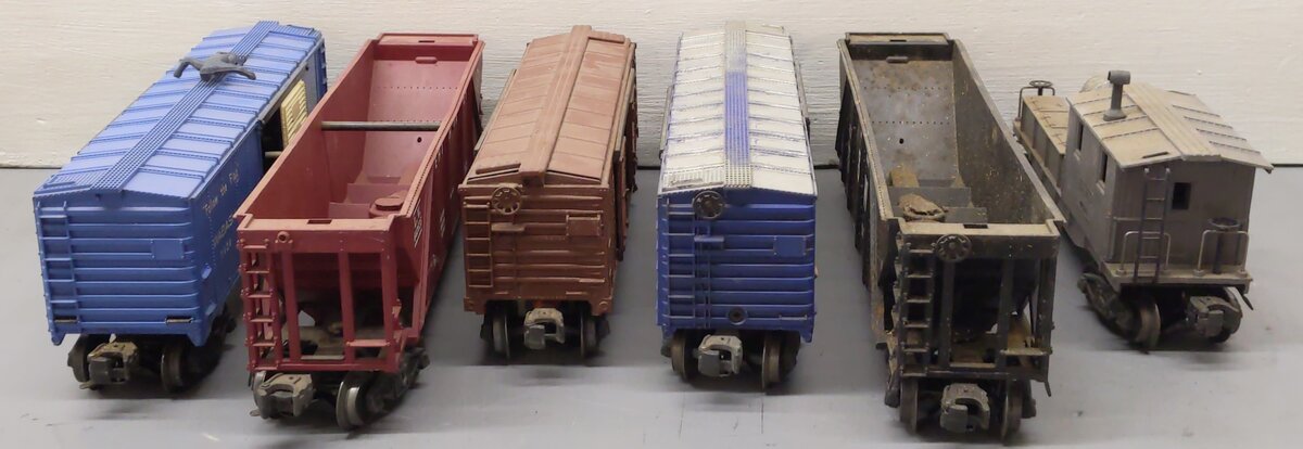 Lionel Vintage O Gauge Freight Cars: 643625,6420,3424,2458,6464400,546446 [6] VG