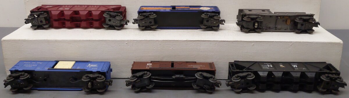 Lionel Vintage O Gauge Freight Cars: 643625,6420,3424,2458,6464400,546446 [6] VG