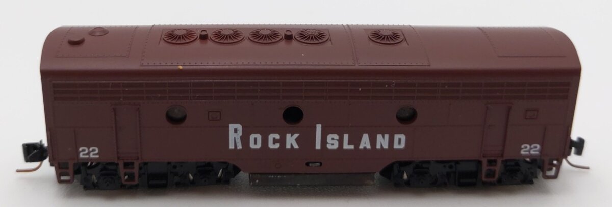 MicroTrains 98002240 Z Rock Island EMD F7B Diesel Locomotive Dummy w/Lights #22 LN/Box