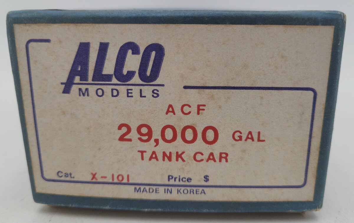 Alco Models X-101 BRASS ACF 29,000 Gallon Tank Car VG/Box
