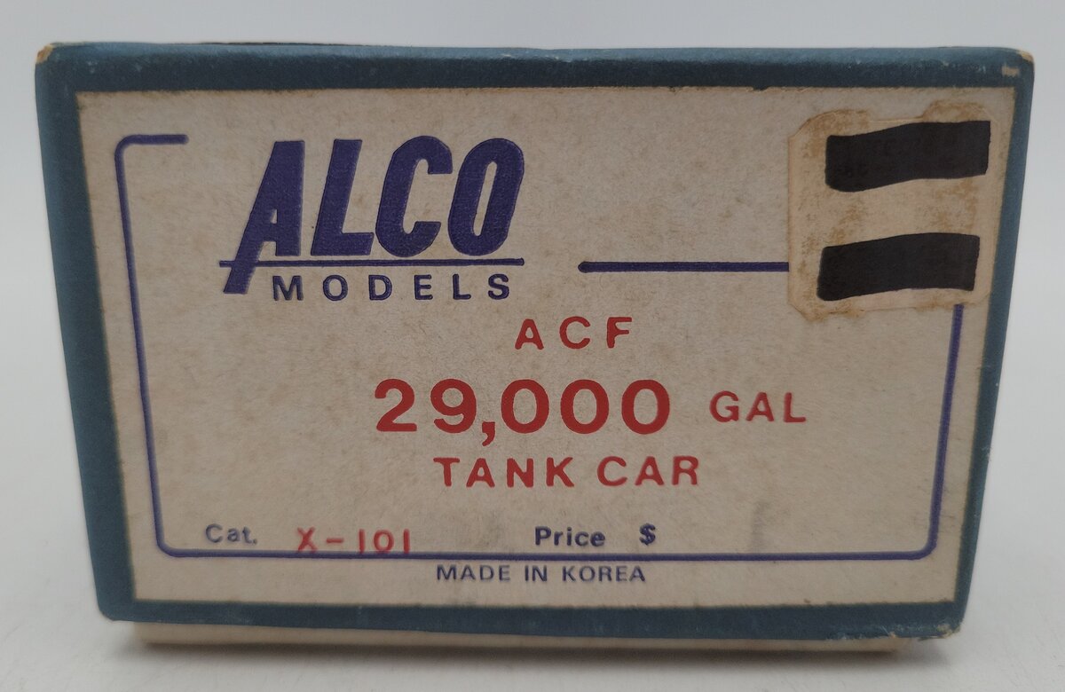 Alco Models X-101 BRASS ACF 29,000 Gallon Tank Car VG/Box