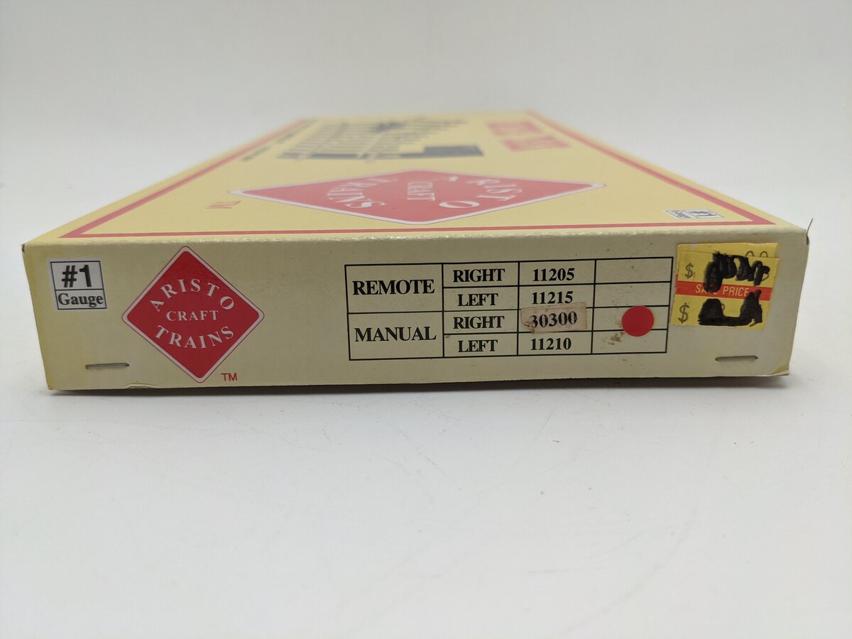Aristo-Craft 30300 G Brass Right Hand Manual Switch Turnout EX/Box