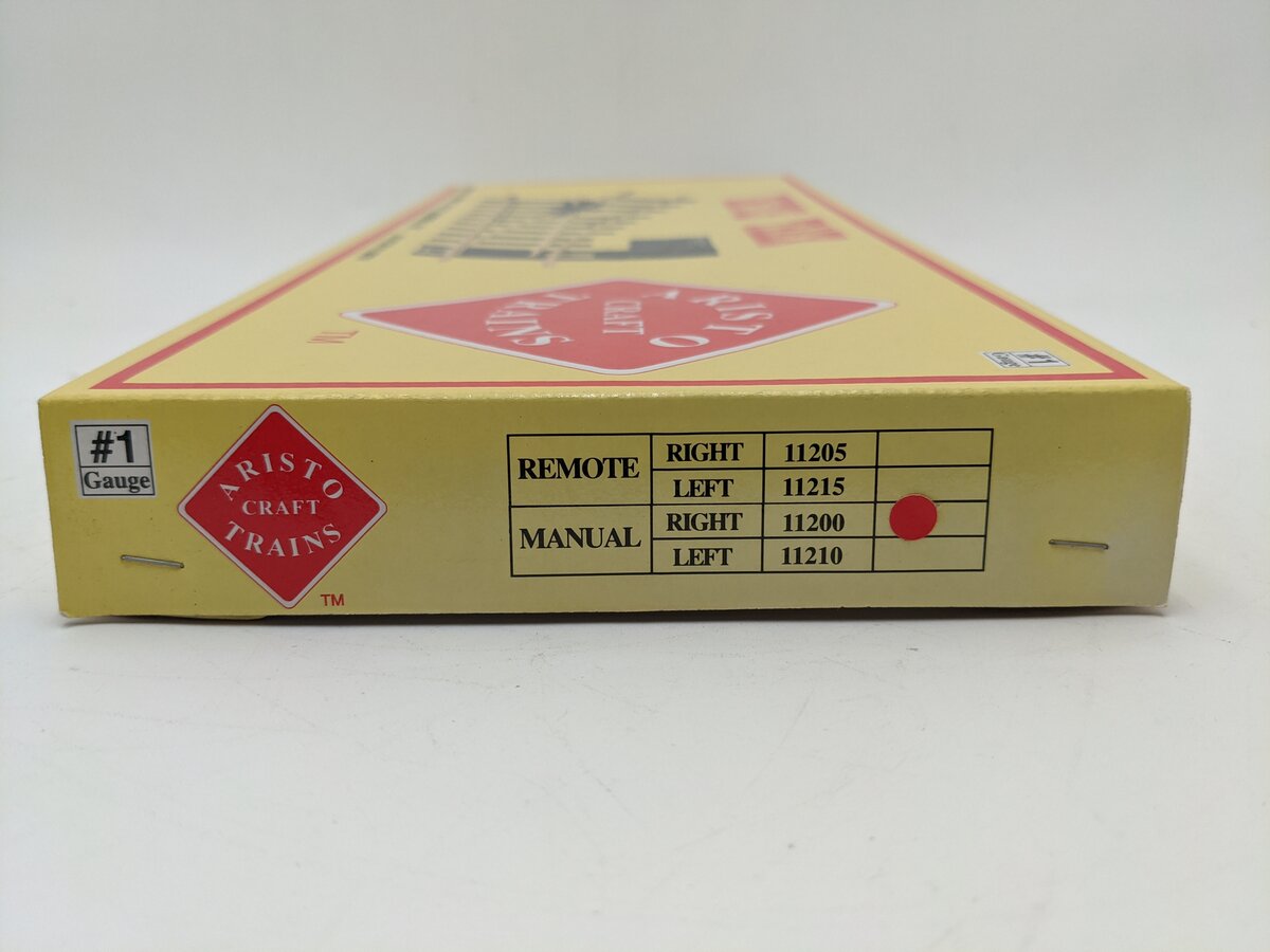 Aristo-Craft 11200 G Euro Brass Right Hand Manual Switch Turnout EX/Box