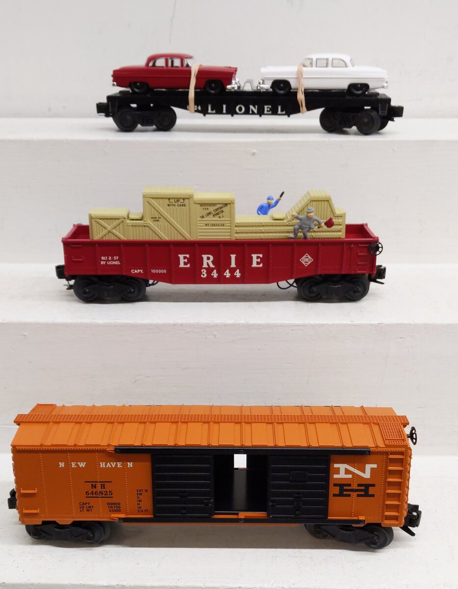 Lionel 6-38324 O Gauge New Haven Freight Cars Only [3] EX/Box