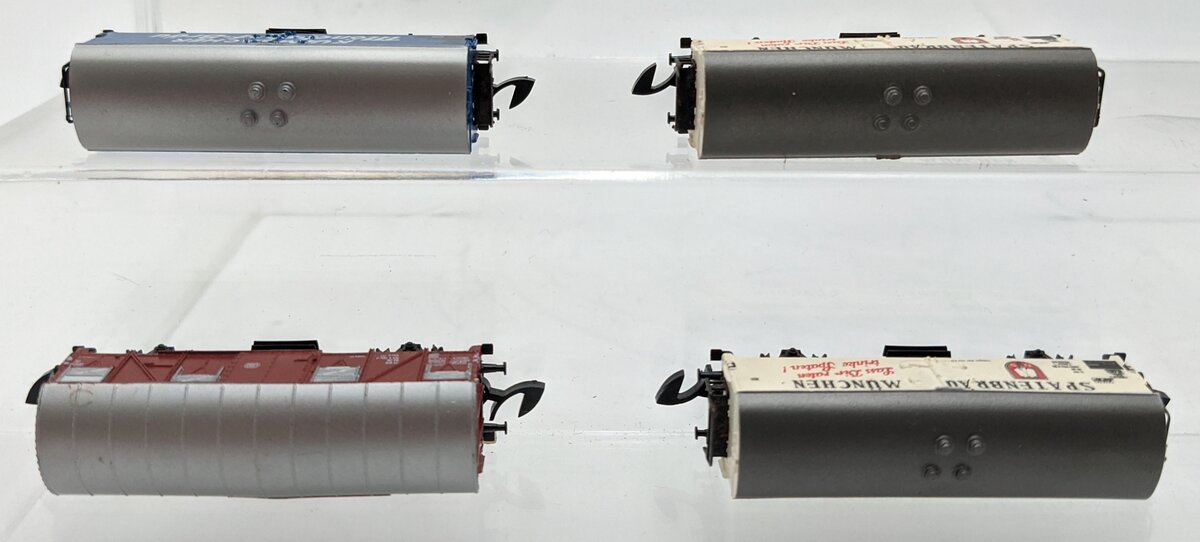 Marklin Z Scale Assorted Freight Cars [4]: (2) 8602, 8603, & 8605 VG
