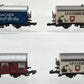 Marklin Z Scale Assorted Freight Cars [4]: (2) 8602, 8603, & 8605 VG