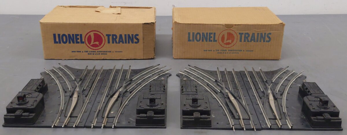 Lionel 1122 Vintage O Gauge O-27 Left And Right Remote Control Switch Pairs [2] VG/Box