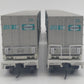 Walthers 932-240852 HO NYC Gold Mark III Flexi-Van Flat w/Trailers (Set of 2) EX
