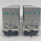 Walthers 932-240852 HO NYC Gold Mark III Flexi-Van Flat w/Trailers (Set of 2) EX