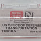 Micro-Trains 11600015 N Scale US Office Of Defense Troop Sleeper #9340 w Lights LN/Box