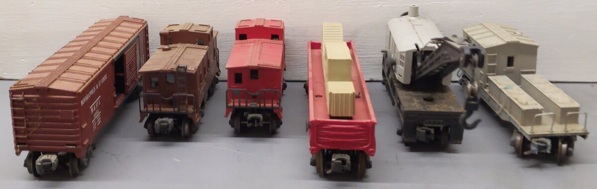 Lionel Vintage O Gauge Freight Cars #6457,6357,6419,6464,3444,6560 [6] VG