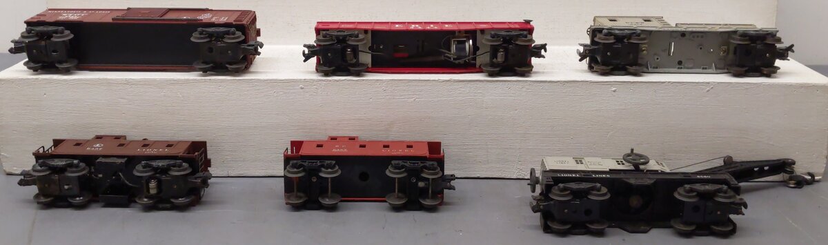 Lionel Vintage O Gauge Freight Cars #6457,6357,6419,6464,3444,6560 [6] VG