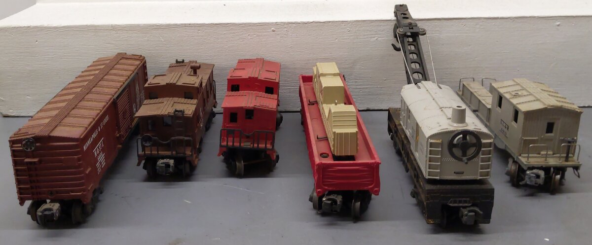 Lionel Vintage O Gauge Freight Cars #6457,6357,6419,6464,3444,6560 [6] VG