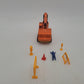Shinsei 21016 1:85 Scale Mini Power M-16 Orange Excavator Die Cast W/Accessories EX/Box