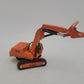 Shinsei 21016 1:85 Scale Mini Power M-16 Orange Excavator Die Cast W/Accessories EX/Box