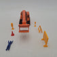 Shinsei 21016 1:85 Scale Mini Power M-16 Orange Excavator Die Cast W/Accessories EX/Box