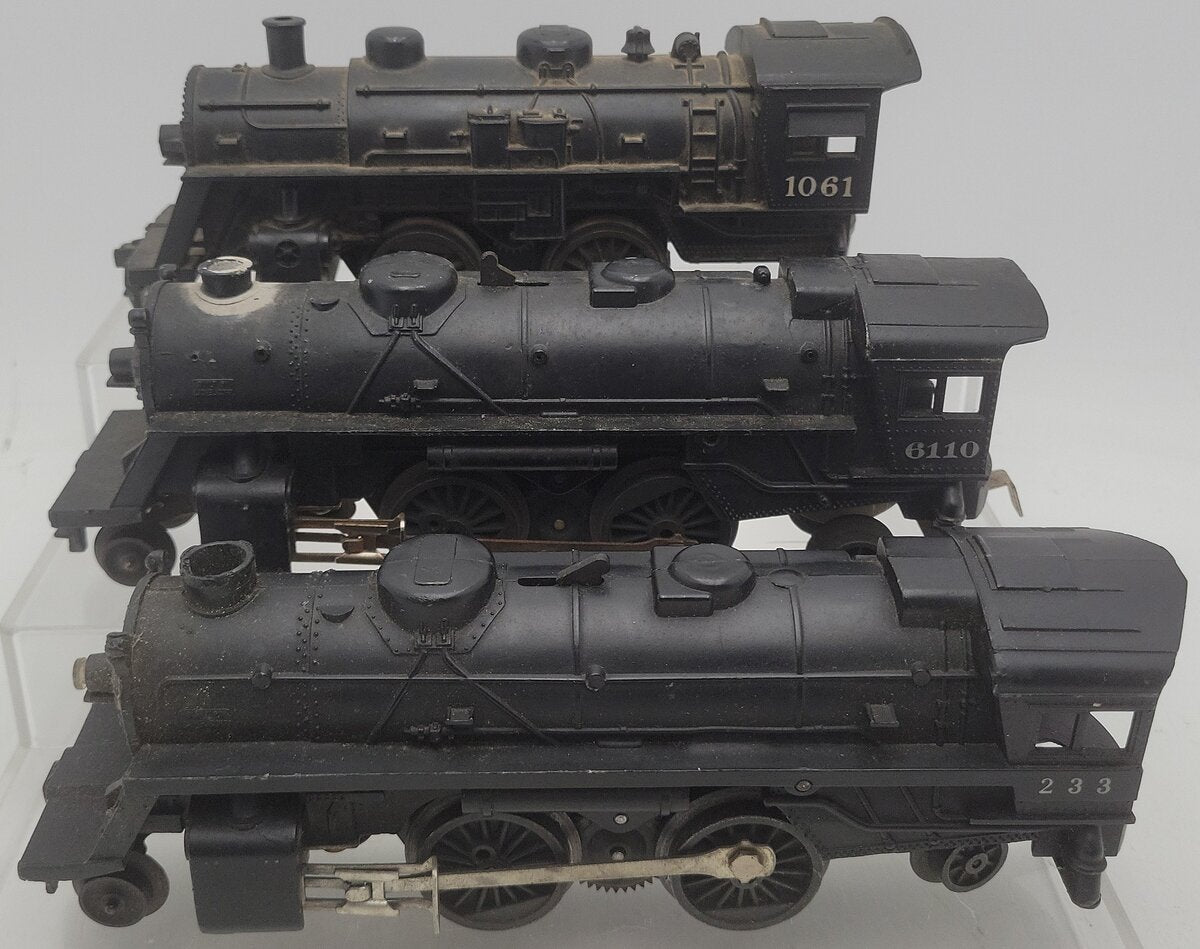 Assorted Lionel O Gauge Steam Locomotives -#6110, #1061, #233 [3]