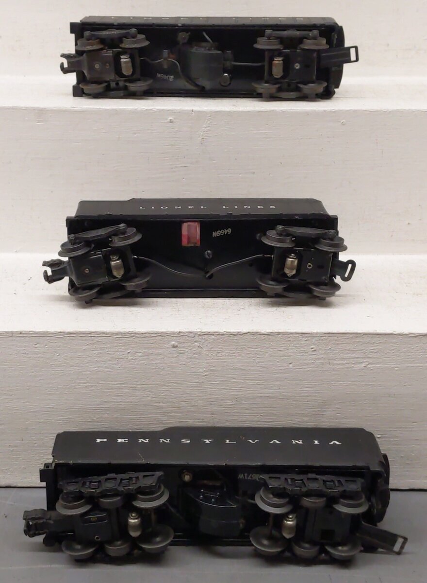 Lionel Vintage O Gauge Operating Whistle Tenders #6466W, 2046W, 2671W [3] VG