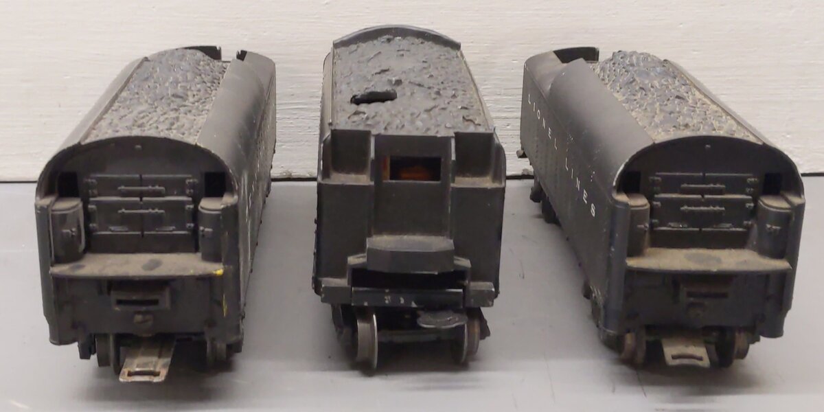 Lionel Vintage O Gauge Operating Whistle Tenders #6466W, 2046W, 2671W [3] VG