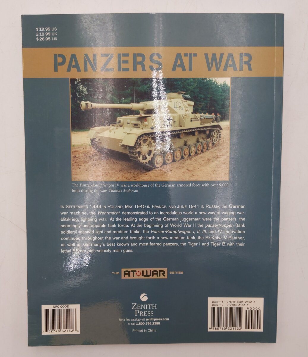 Panzers at War Paperback Book By Michael & Gladys Green EX