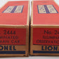Lionel Vintage O Red Stripe Passenger Cars 2444, 2446 [2] VG/Box