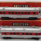 Lionel Vintage O Red Stripe Passenger Cars 2444, 2446 [2] VG/Box