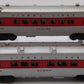 Lionel Vintage O Red Stripe Passenger Cars 2444, 2446 [2] VG/Box