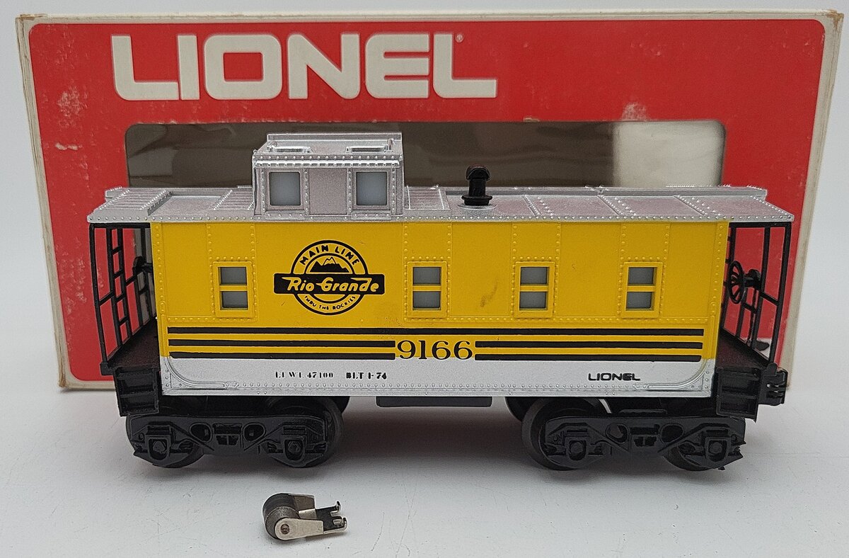 Lionel 6-9166 O Gauge Rio Grande Lighted Caboose EX/Box