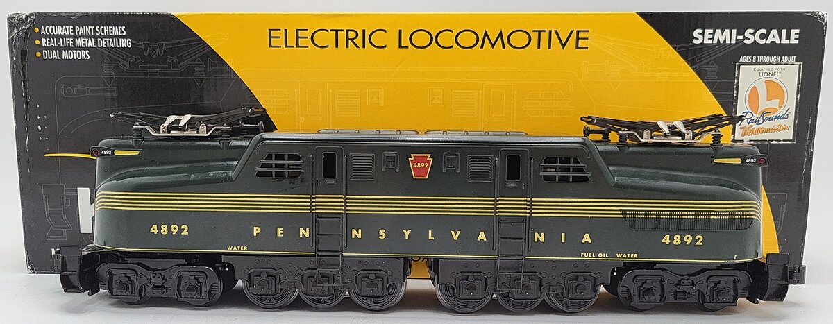 K-Line K2780-4892RS O PRR KCC Exclusive GG-1 Electric Locomotive w/TMCC #4892 EX/Box
