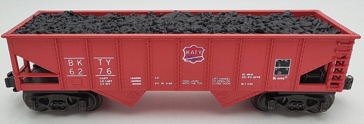 K-Line K6276 Red Katy Classic Ribbed Hopper EX/Box